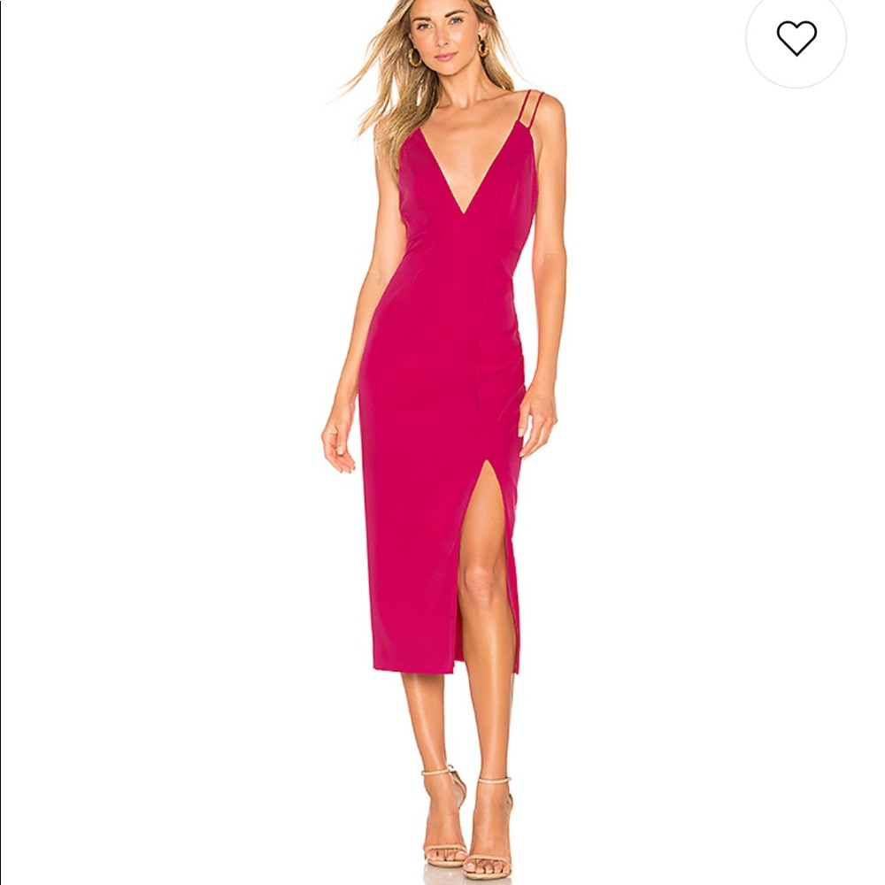 NBD pink dress with slit